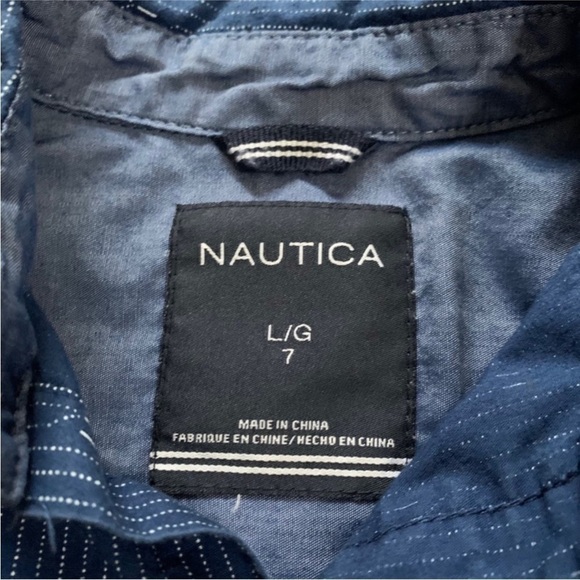 Free with Bundle | Nautica | Kids Long Sleeve Button Down Shirt - Picture 10 of 11